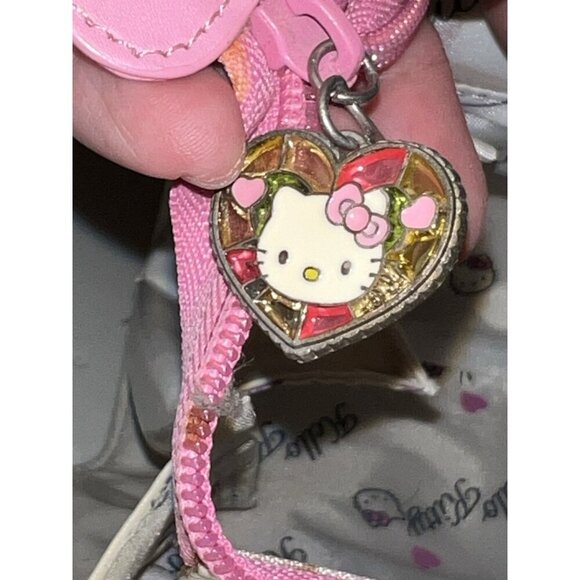 NWT Sanrio HELLO KITTY Y2K White Synthetic Quilted Top Handle Charm Boho Bag - Picture 10 of 16